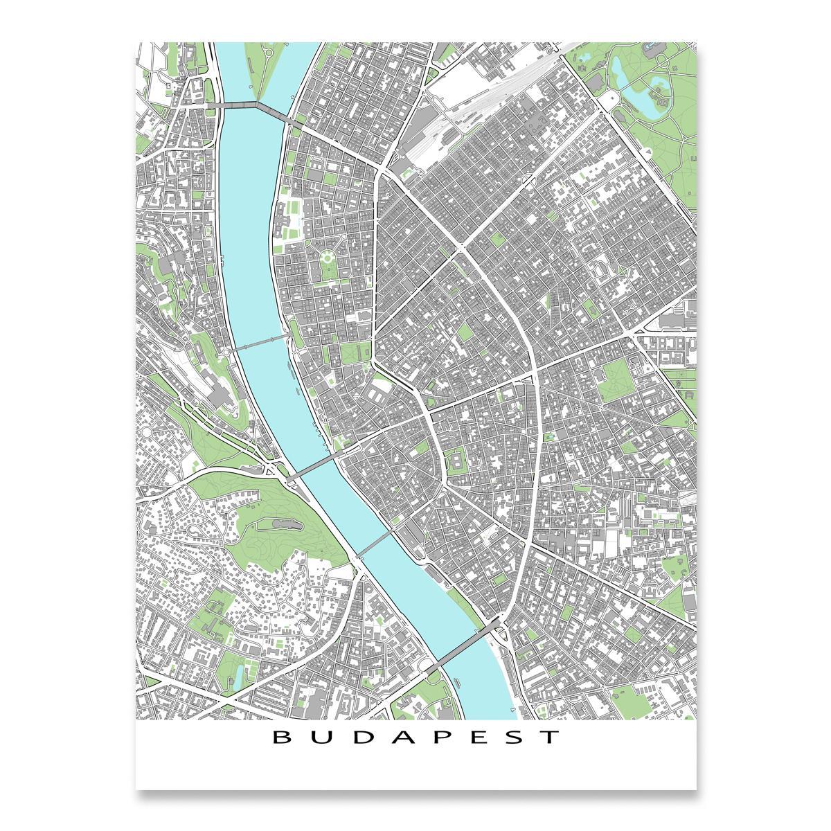 die budapest Karte anzeigen print