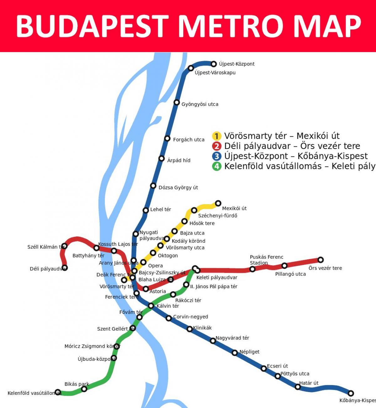 Karte von budapest keleti