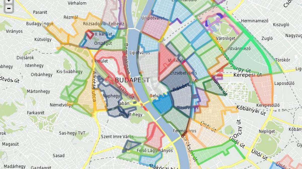 Parkzonen budapest Karte