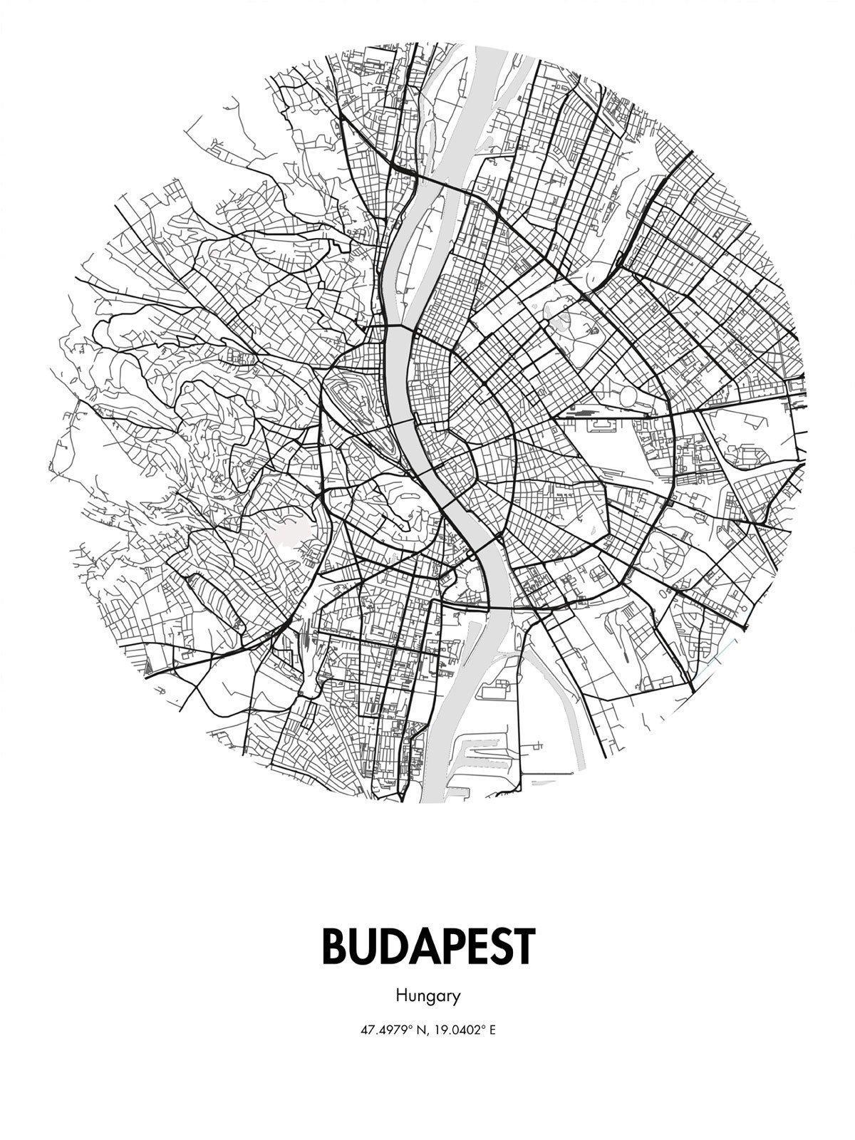 Karte von budapest street art