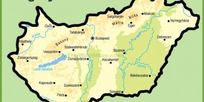 Karte von budapest und Umgebung