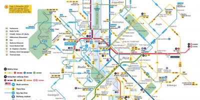 Karte von budapest öffentliche Verkehrsmittel