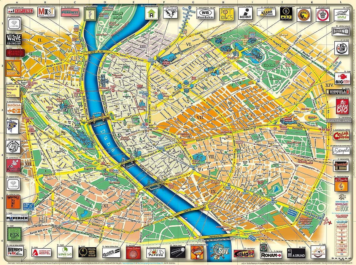 Karte von budapest city park