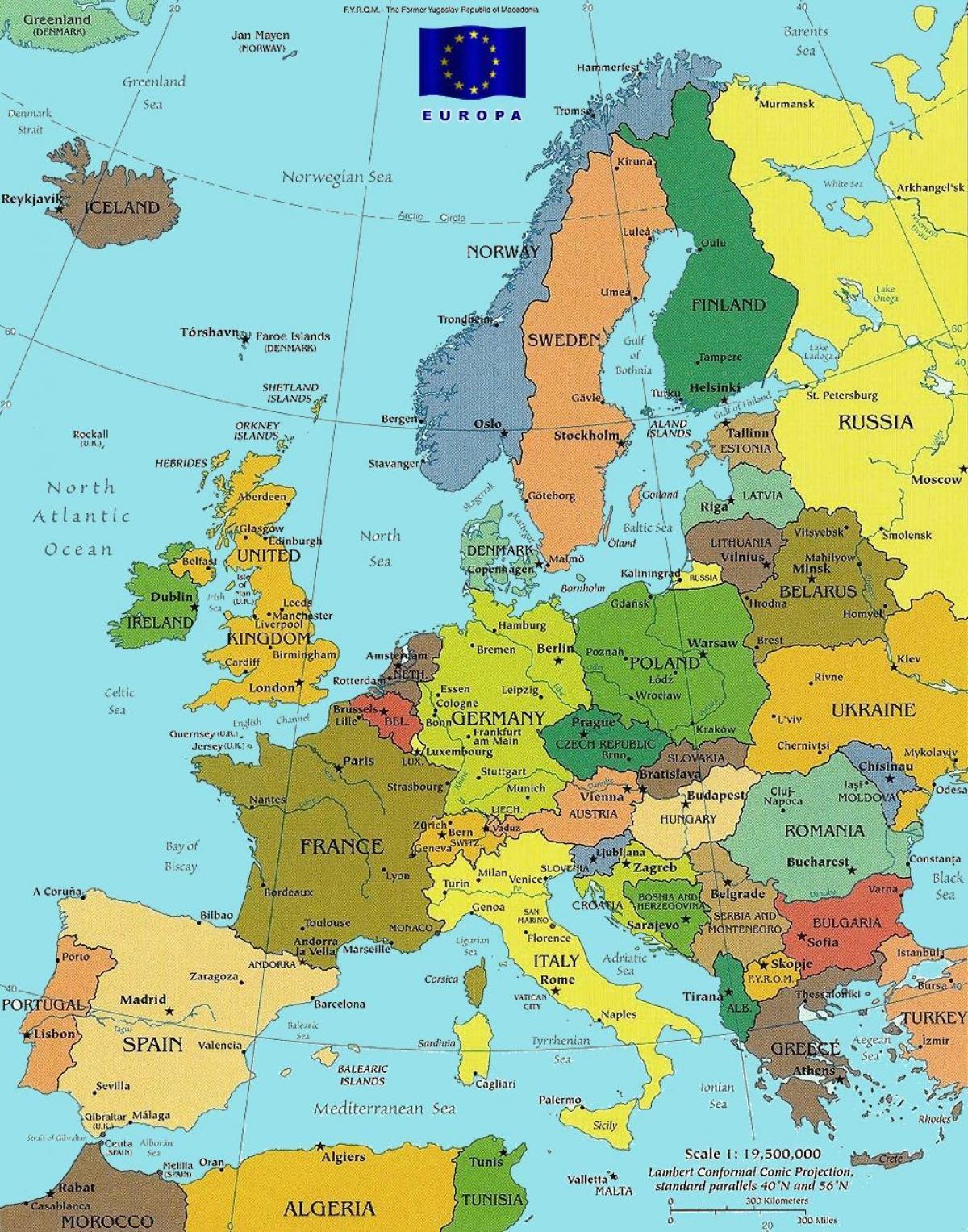 Karte von budapest in Europa