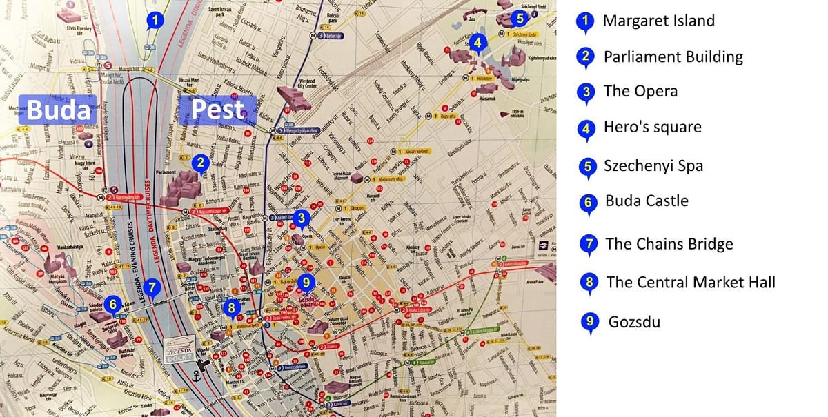 budapest Orte zu besuchen, anzeigen