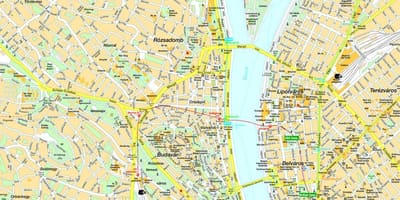 Karte von budapest und Umgebung