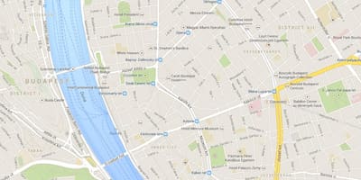 Karte von budapest Weihnachtsmarkt