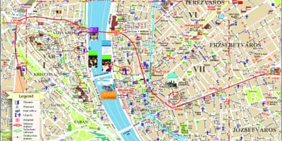 Karte von budapest Supermärkte
